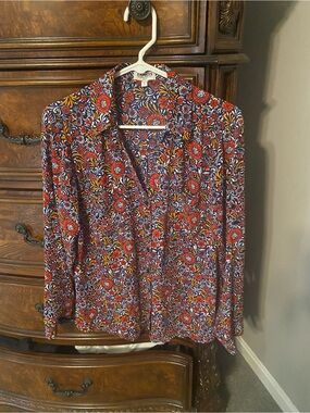 Express floral Portofino blouse